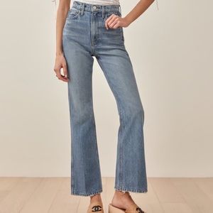 NWT Reformation Georgia High Rise Flares Jeans